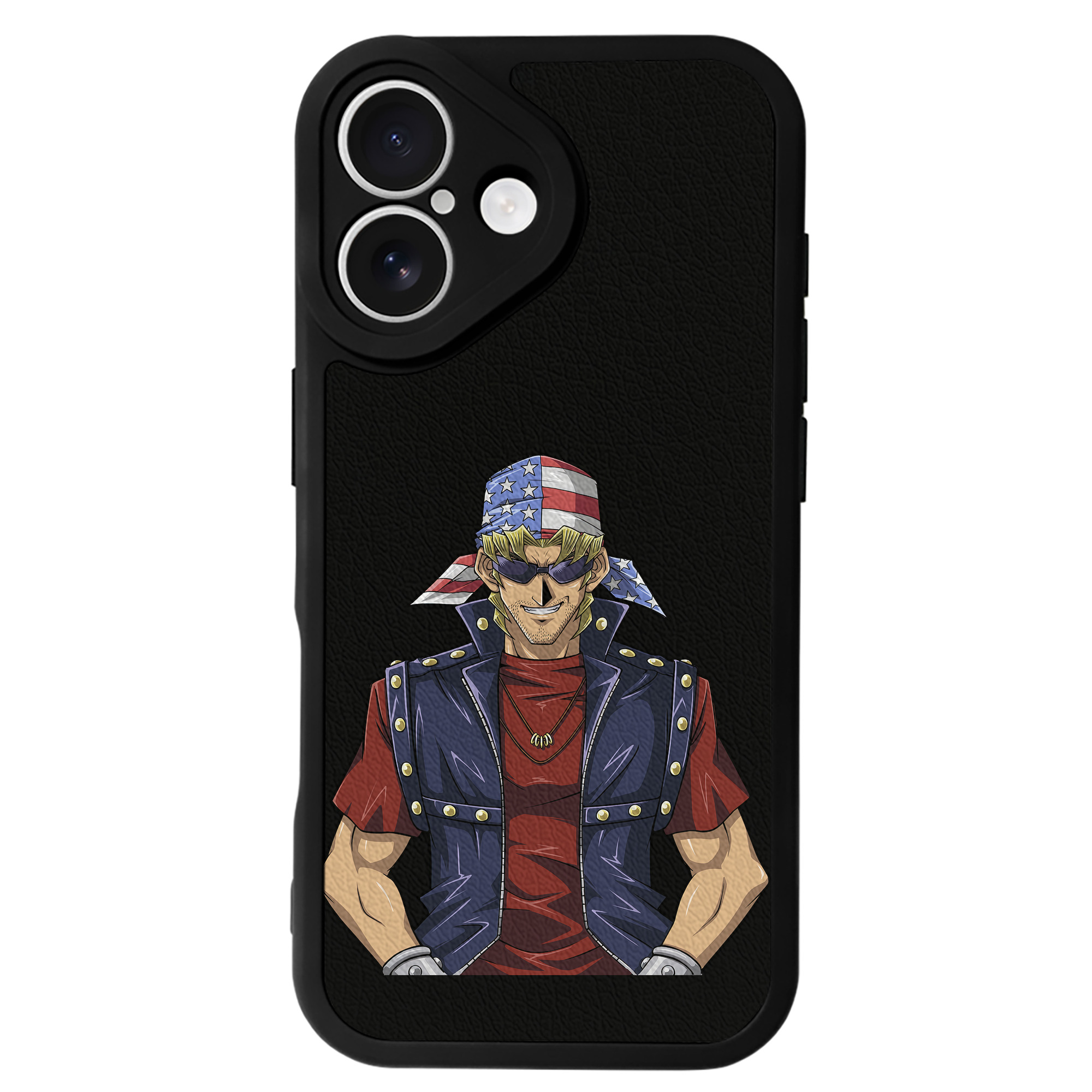（画像用） 遊☆戯☆王 Yu-Gi-Oh! 【iPhone 16シリーズ対応】シリコンスマホケース（レザー調） 材質：シリコン